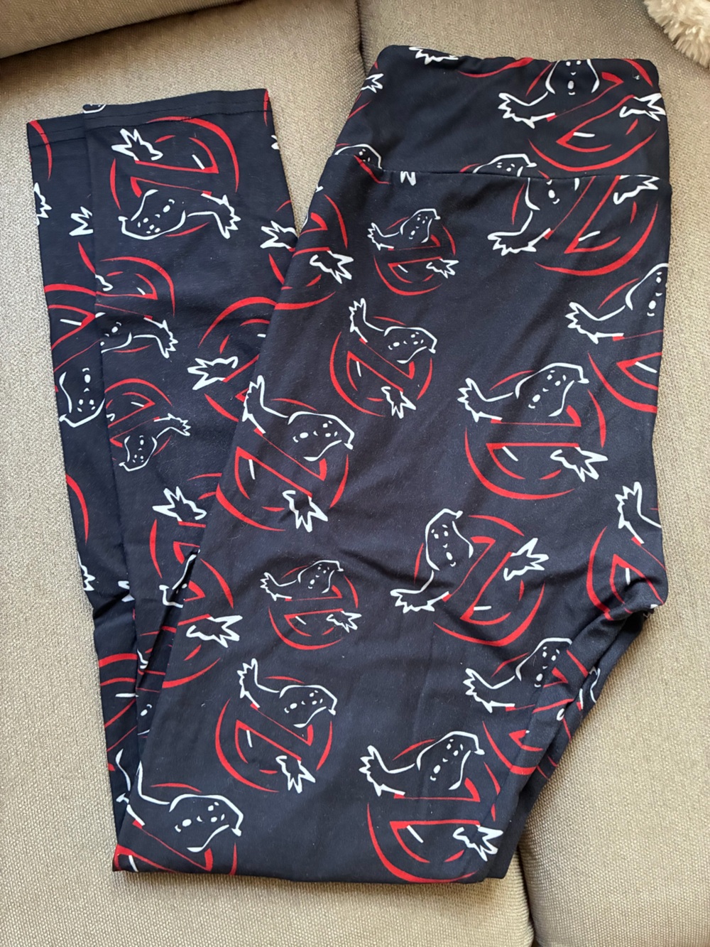 Ghostbusters Black & Red Pattern Leggings